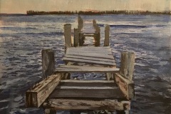 Docks After the Storm - acrylic - 2020